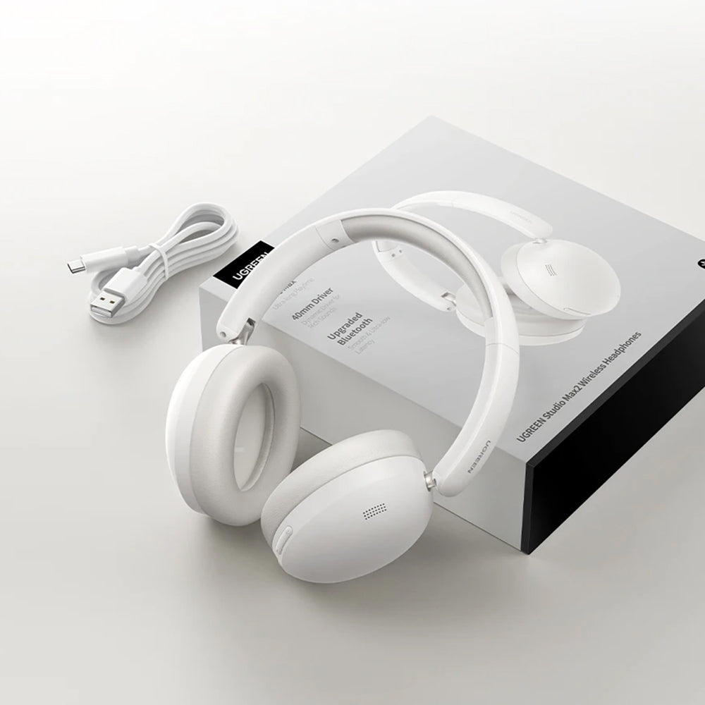 Casti Ugreen HiTune Max 2 HP205, Bluetooth V5.4, Noise Reduction, Alb
