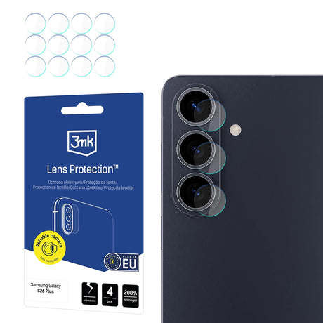 Folie de protectie 3mk Lens Protection (set de 4) compatibil cu Samsung Galaxy S26 Plus, Transparent