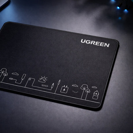 Tastatura/Mouse Ugreen Mouse Pad (CY016), for Gaming, Non-Slip Rubber Base, 260 x 200mm, Negru
