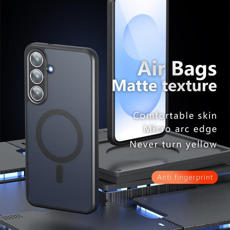 Husa de protectie Techsuit PureFrost MagSafe compatibil cu Samsung Galaxy S26, Negru Mat