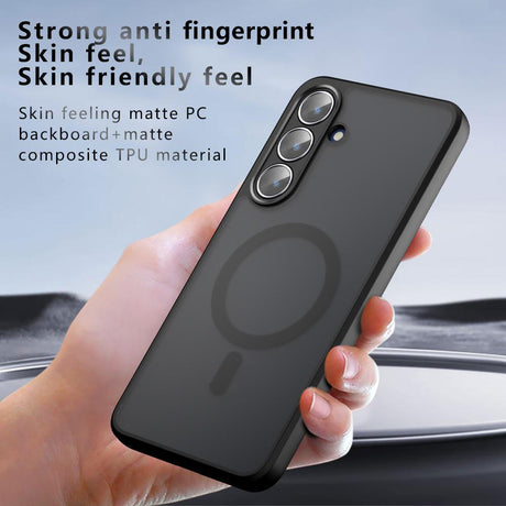 Husa de protectie Techsuit PureFrost MagSafe compatibil cu Samsung Galaxy S26, Negru Mat