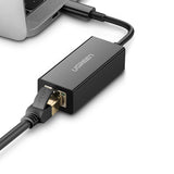 Adaptor Ugreen Ethernet Adapter US236 (50307), USB-C to RJ45 LAN Port, Plug & Play, Windows, macOS, 1000Mbps, Negru