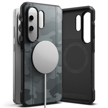 Husa de protectie Ringke Onyx Alpha MagSafe compatibil cu Samsung Galaxy S26 Ultra, Camo Black