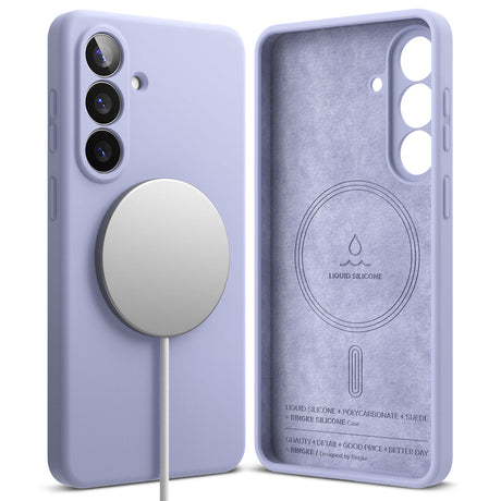 Husa de protectie Ringke Silicone MagSafe compatibil cu Samsung Galaxy S26 Plus, Lavanda