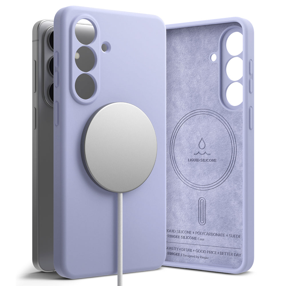 Husa de protectie Ringke Silicone MagSafe compatibil cu Samsung Galaxy S26 Plus, Lavanda