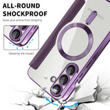 Husa de protectie Techsuit SmartMag Book compatibil cu Samsung Galaxy A57 5G, Mov