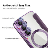 Husa de protectie Techsuit SmartMag Book compatibil cu Samsung Galaxy A57 5G, Mov