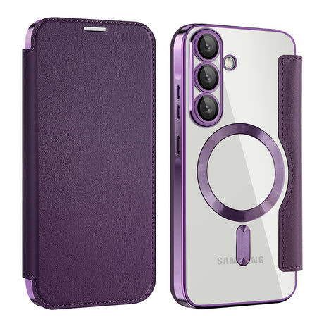 Husa de protectie Techsuit SmartMag Book compatibil cu Samsung Galaxy A57 5G, Mov