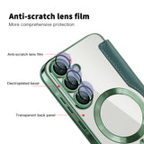 Husa de protectie Techsuit SmartMag Book compatibil cu Samsung Galaxy A57 5G, Verde