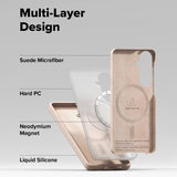 Husa de protectie Ringke Silicone MagSafe compatibil cu Samsung Galaxy S26, Roz Sand