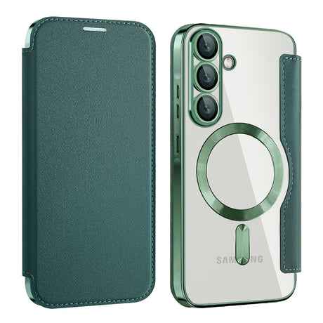 Husa de protectie Techsuit SmartMag Book compatibil cu Samsung Galaxy A37 5G, Verde
