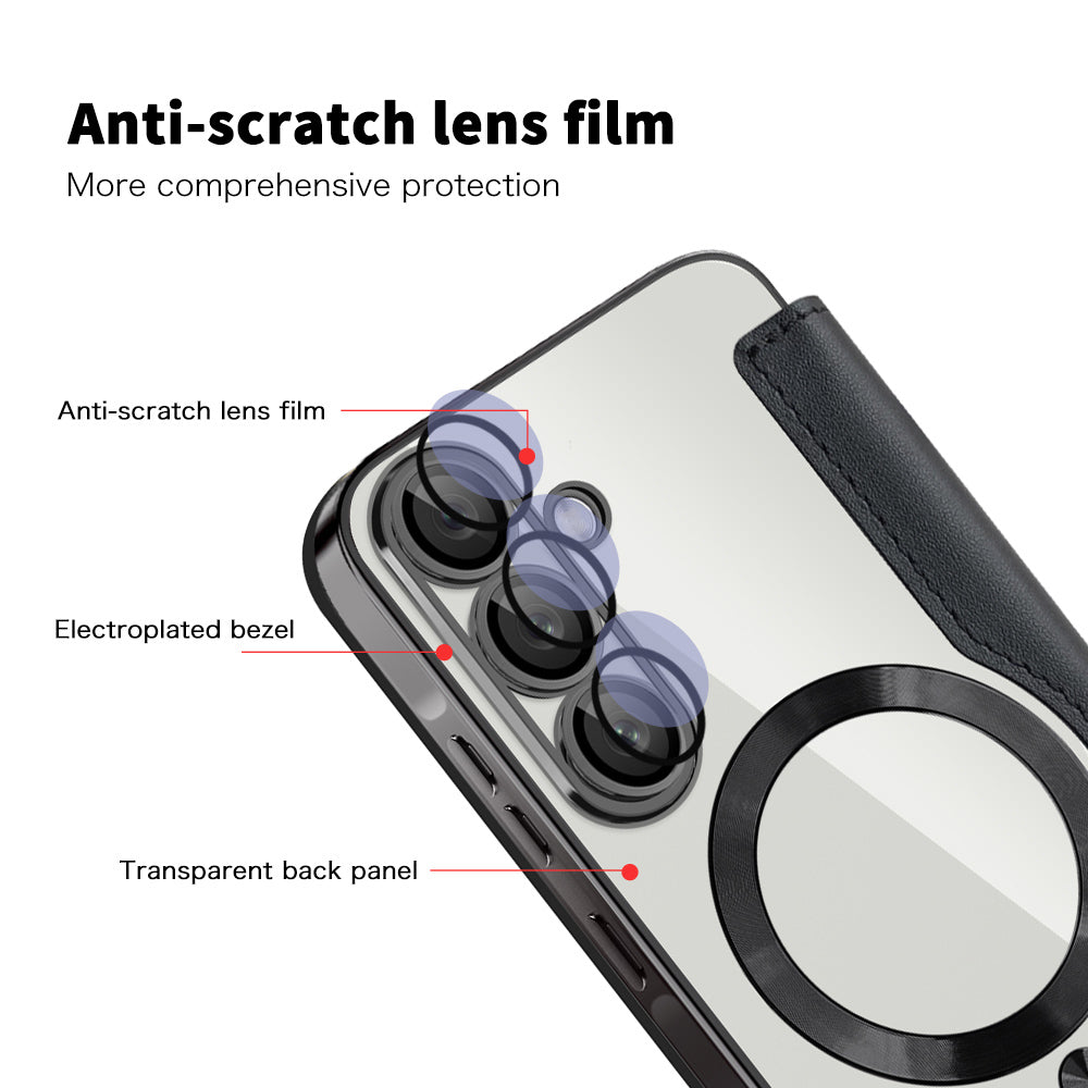 Husa de protectie Techsuit SmartMag Book compatibil cu Samsung Galaxy A37 5G, Negru