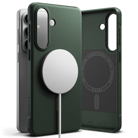 Husa de protectie Ringke Onyx MagSafe compatibil cu Samsung Galaxy S26 Plus, Verde Inchis