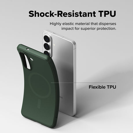 Husa de protectie Ringke Onyx MagSafe compatibil cu Samsung Galaxy S26 Plus, Verde Inchis