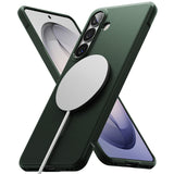 Husa de protectie Ringke Onyx MagSafe compatibil cu Samsung Galaxy S26 Plus, Verde Inchis