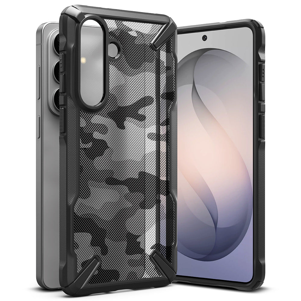 Husa de protectie Ringke Fusion X compatibil cu Samsung Galaxy S26, Camo Black