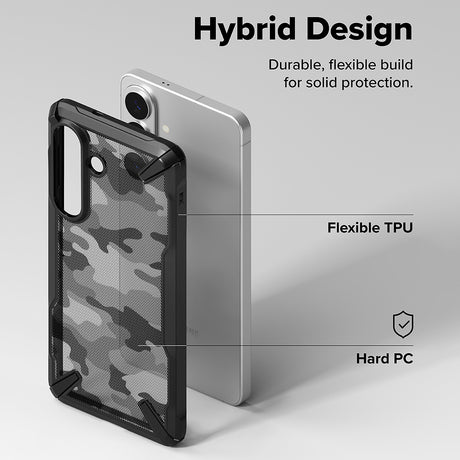 Husa de protectie Ringke Fusion X compatibil cu Samsung Galaxy S26, Camo Black