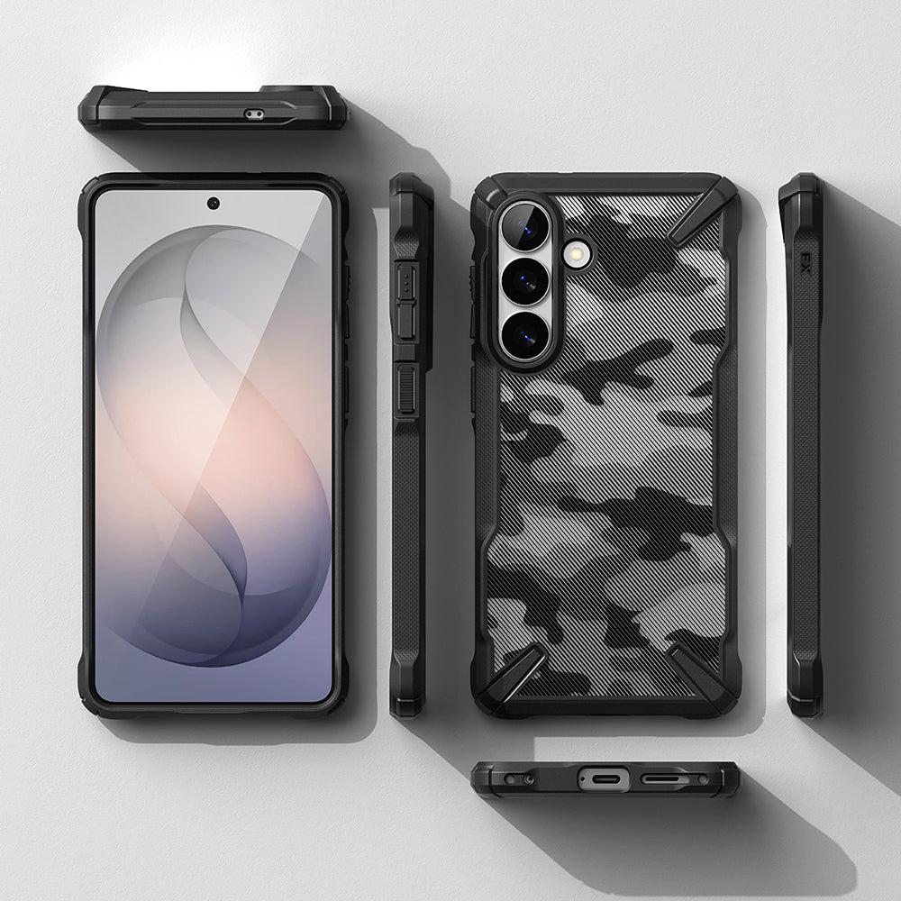 Husa de protectie Ringke Fusion X compatibil cu Samsung Galaxy S26, Camo Black