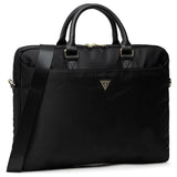 Geanta pentru Laptop 16", Unisex, Ajustabila - Guess Nylon Triangle Logo (GUCB15NTMLBK) - Black