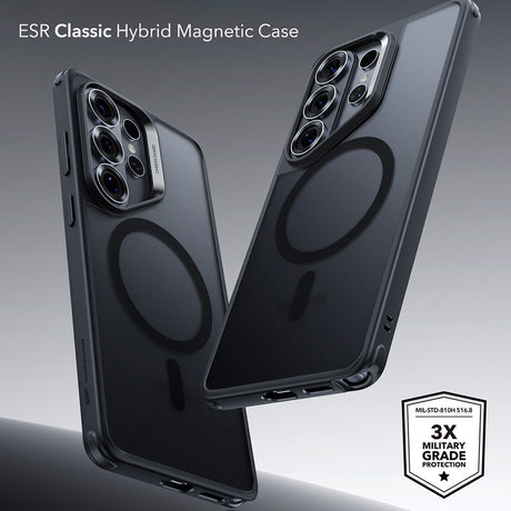 Husa de protectie ESR Classic Hybrid HaloLock compatibil cu Samsung Galaxy S26 Ultra, Negru Mat