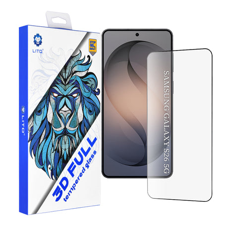 Folie de protectie Lito 3D Full Cover compatibil cu Samsung Galaxy S26, Negru
