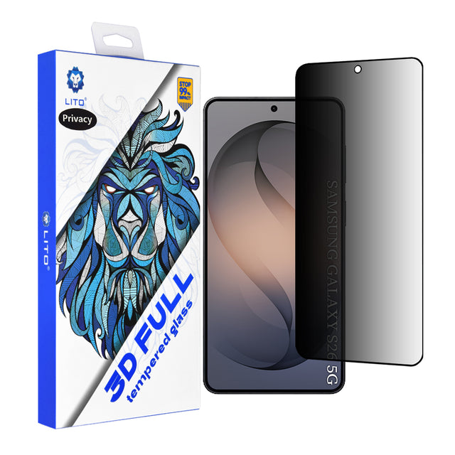 Folie de protectie Lito 3D Full Cover compatibil cu Samsung Galaxy S26, Privacy