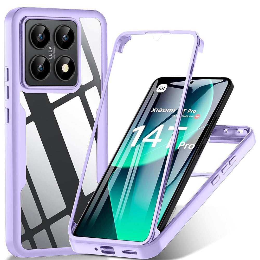 Folie de protectie Techsuit ColorVerse 360 Series + compatibil cu Xiaomi 14T Pro, Mov