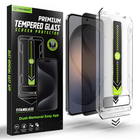 Folie de protectie Techsuit TitanGlass CrystalHD compatibil cu Samsung Galaxy S26, Privacy
