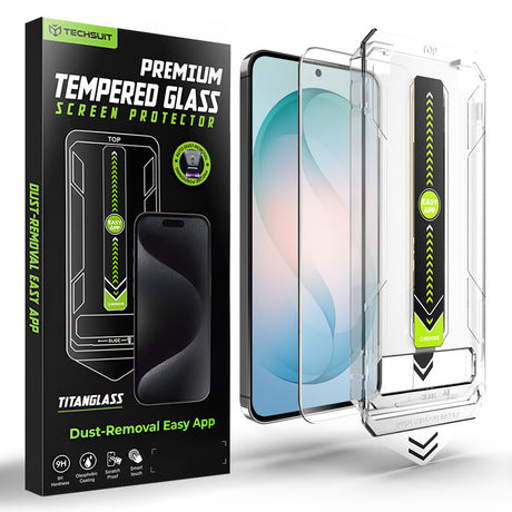 Folie de protectie Techsuit TitanGlass CrystalHD compatibil cu Samsung Galaxy S26 Plus, Transparent