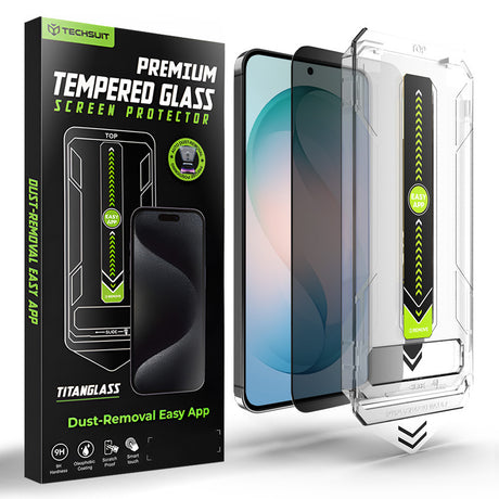 Folie de protectie Techsuit TitanGlass CrystalHD compatibil cu Samsung Galaxy S26 Plus, Privacy