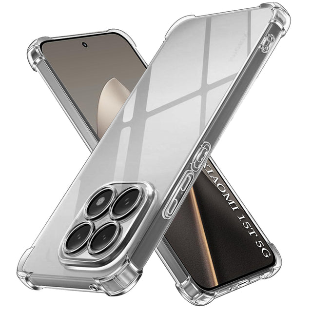 Husa de protectie Techsuit Shockproof Clear Silicone compatibil cu Xiaomi 15T, Transparent