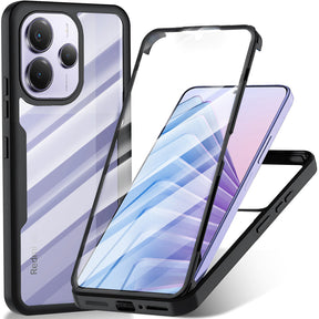 Folie de protectie Techsuit ColorVerse 360 Series + compatibil cu Xiaomi Redmi Note 14 5G, Negru