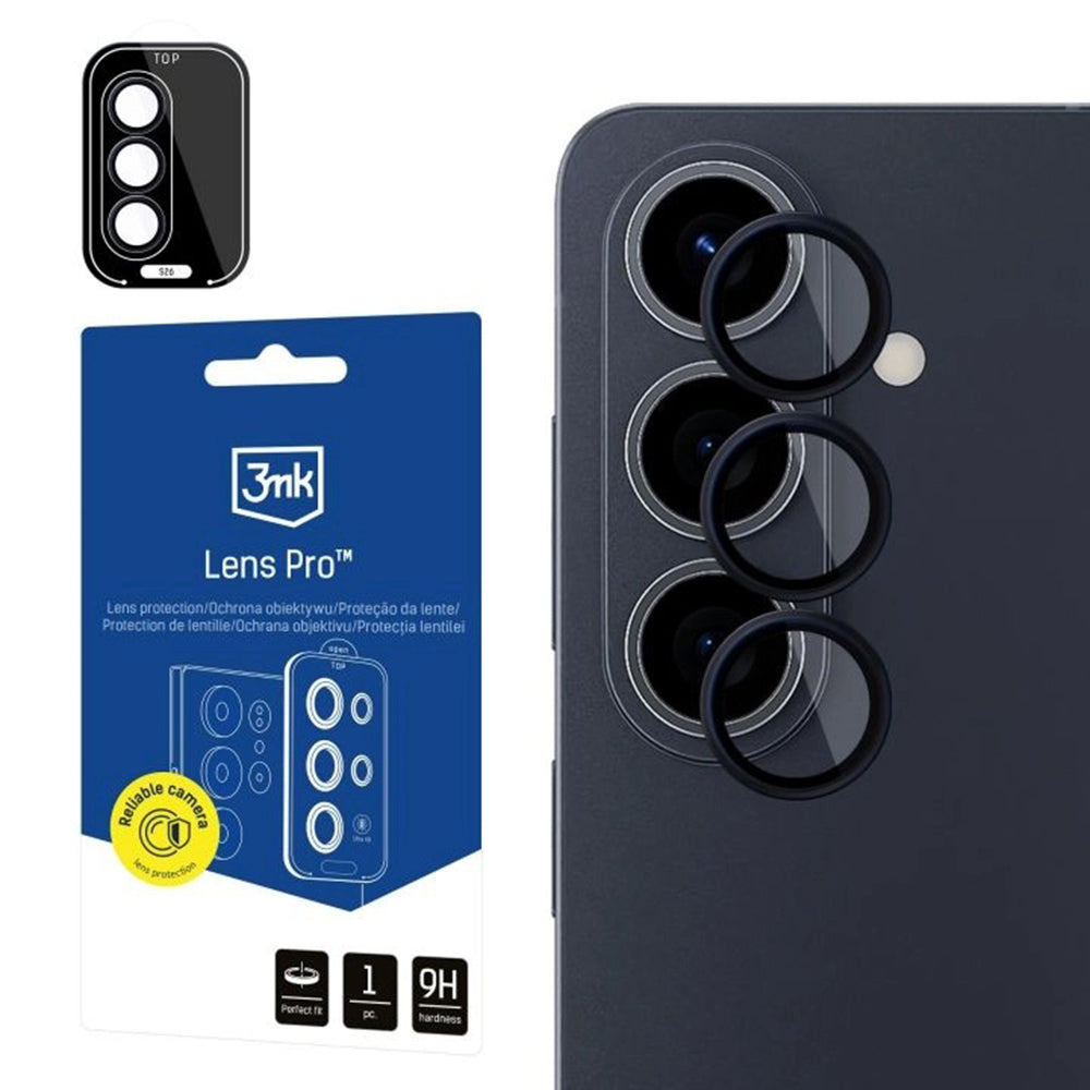 Folie de protectie 3mk Lens Protection Pro compatibil cu Samsung Galaxy S26, Negru