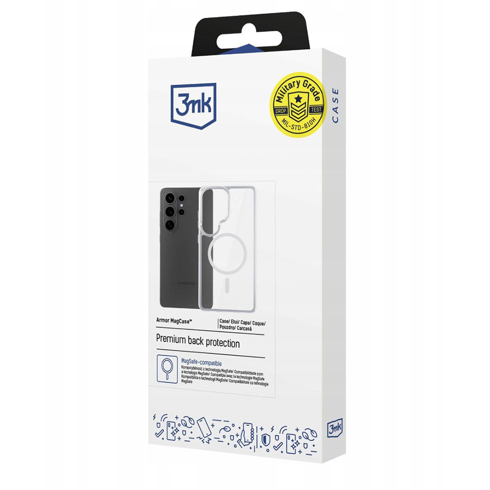 Husa de protectie 3mk Armor MagCase compatibil cu Samsung Galaxy S26 Ultra, Transparent