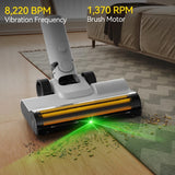Deerma Cordless Vacuum Cleaner VCBD11B (T20 FLIP), Dry & Wet Cleaning, 21000Pa, 265W, 2200mAh, 45-Min, Green Light, Alb