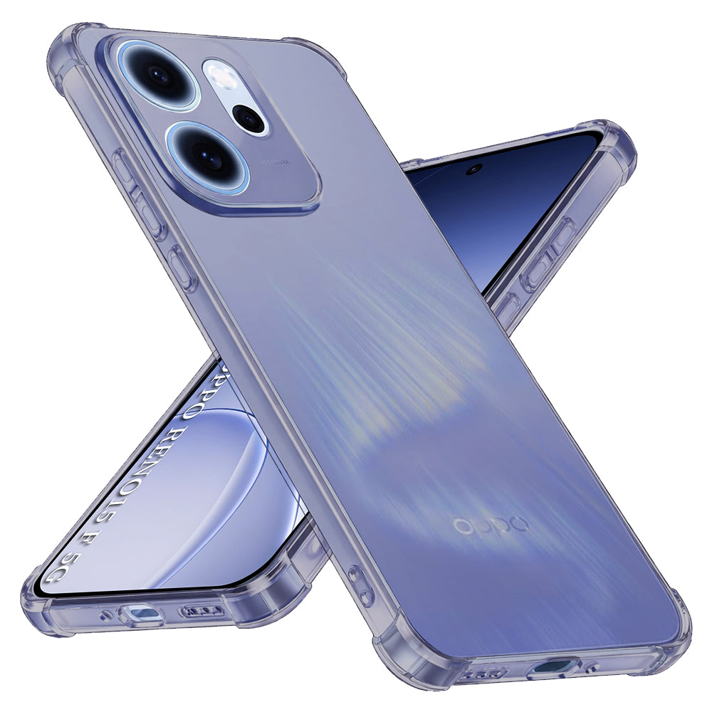 Husa de protectie Techsuit Shockproof Clear Silicone compatibil cu Oppo Reno15 F / Reno15 FS 5G, Negru Fumuriu
