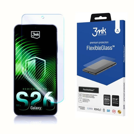 Folie de protectie 3mk FlexibleGlass compatibil cu Samsung Galaxy S26, Transparent