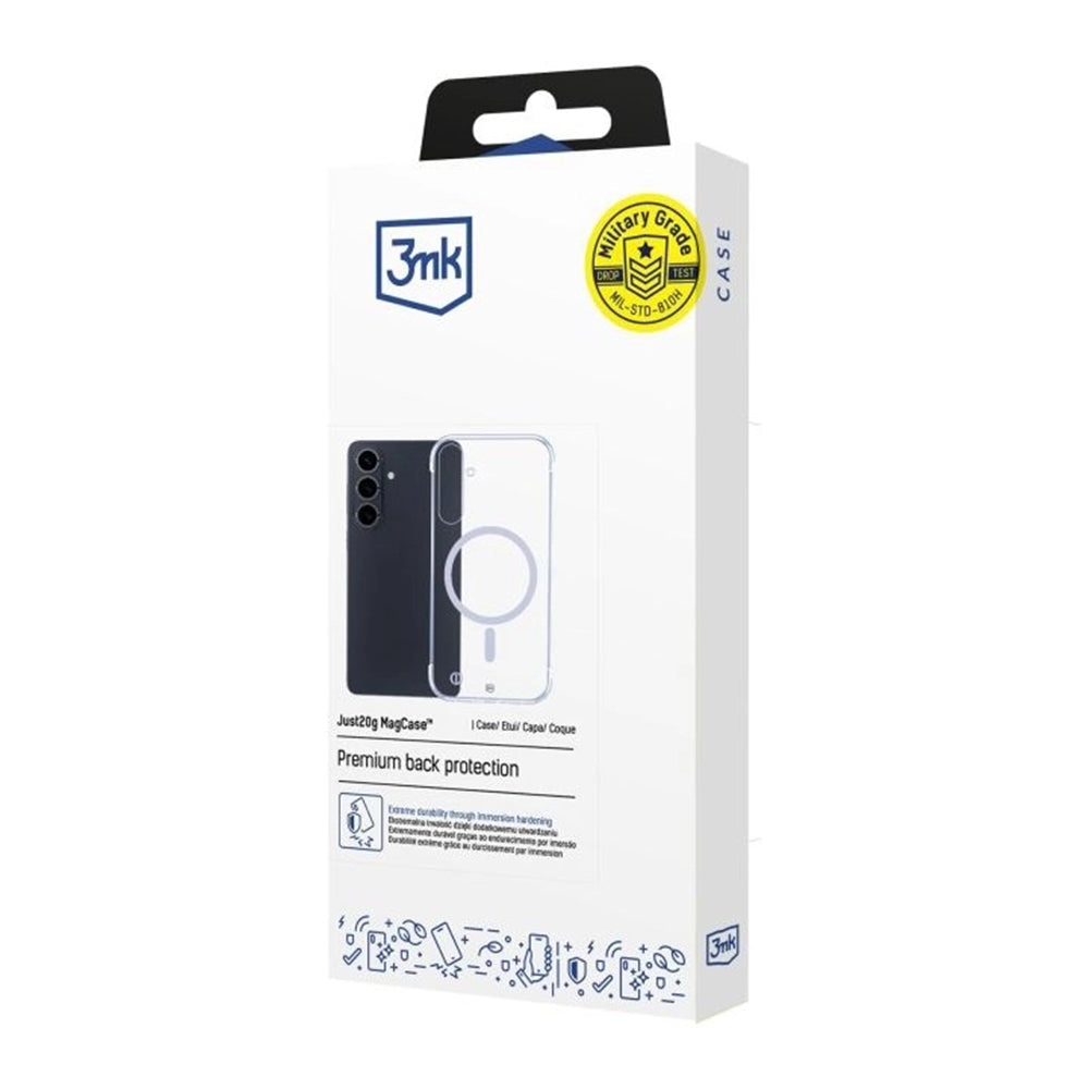 Husa de protectie 3mk Just20g MagCase compatibil cu Samsung Galaxy S26 Plus, Transparent