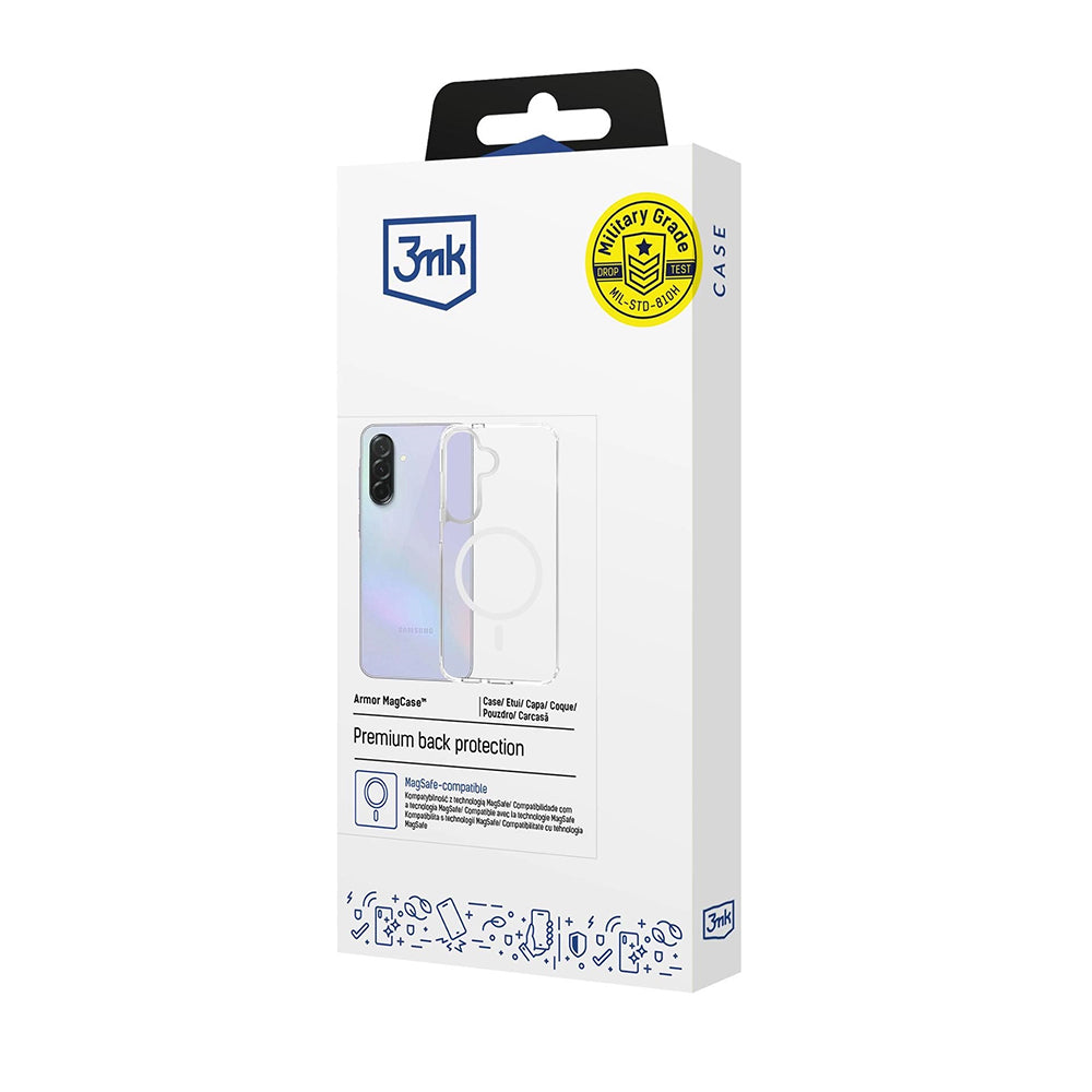 Husa de protectie 3mk Armor MagCase compatibil cu Samsung Galaxy A37 5G, Transparent