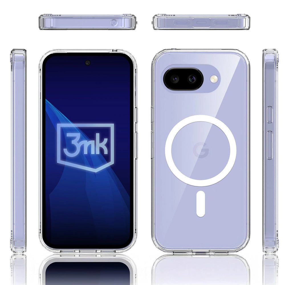 Husa de protectie 3mk Armor MagCase compatibil cu Google Pixel 10a, Transparent