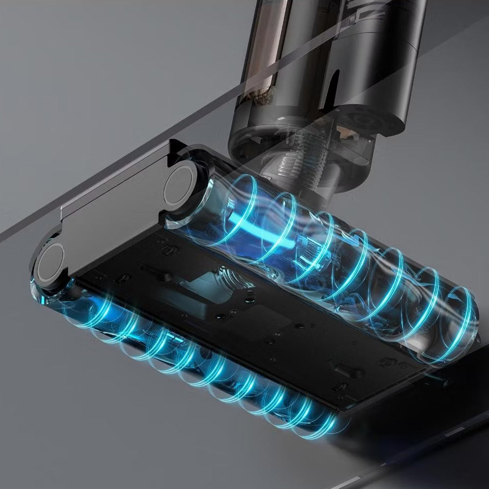 Deerma Cordless Vacuum Cleaner (VX900W), Dry & Wet Cleaning, 16000Pa, 4000mAh, 230W, Base with Additional Water Tank, Negru