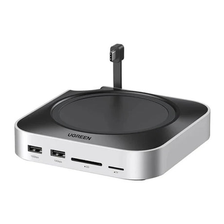 Ugreen CM841 (65487) hub, USB-C-ről 5× USB / 2× USB-C / SD-TF / M.2 NVMe csatlakozóra, 10 Gbps, szürke