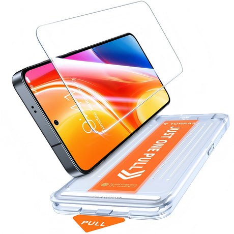 Folie de protectie Torras GlassGo Install Master compatibil cu Samsung Galaxy S26, Transparent