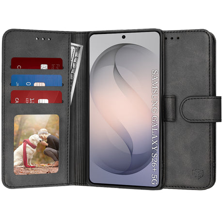 Husa de protectie Techsuit Diary Book compatibil cu Samsung Galaxy S26 Plus, Negru