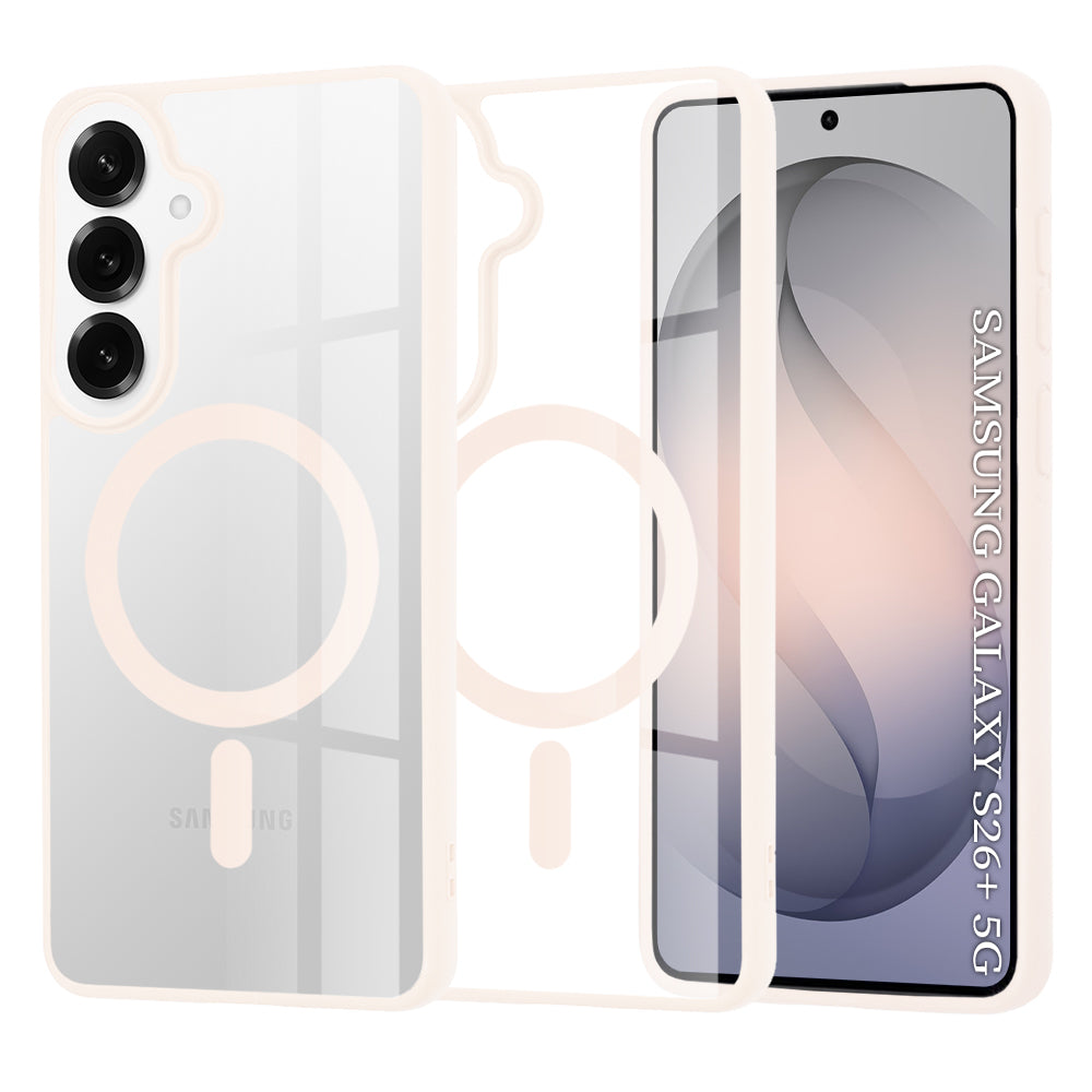 Husa de protectie Techsuit MagSafe Pro compatibil cu Samsung Galaxy S26 Plus, Nude Pink