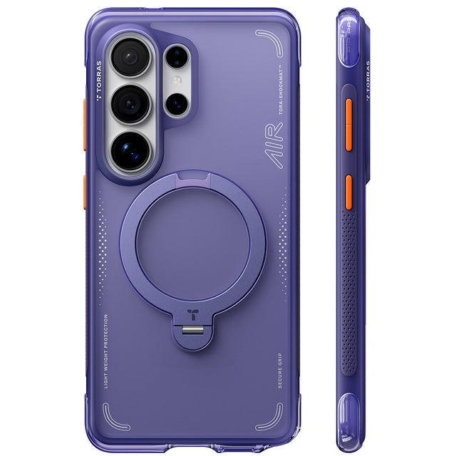 Torras Husa de protectie Torras Ostand Spin Air Series compatibil cu Samsung Galaxy S26 Ultra, Mov Inchis