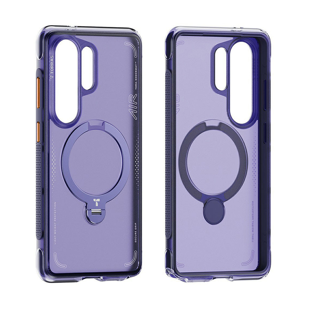 Torras Husa de protectie Torras Ostand Spin Air Series compatibil cu Samsung Galaxy S26 Ultra, Mov Inchis – imagine 3