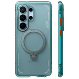 Torras Husa de protectie Torras Ostand Spin Air Series compatibil cu Samsung Galaxy S26 Ultra, Glacier Green