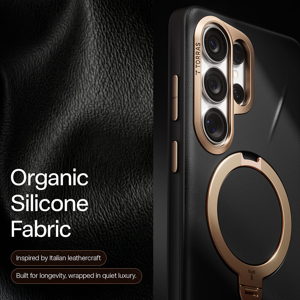 Husa de protectie Torras QPRO Leather compatibil cu Samsung Galaxy S26 Ultra, Negru