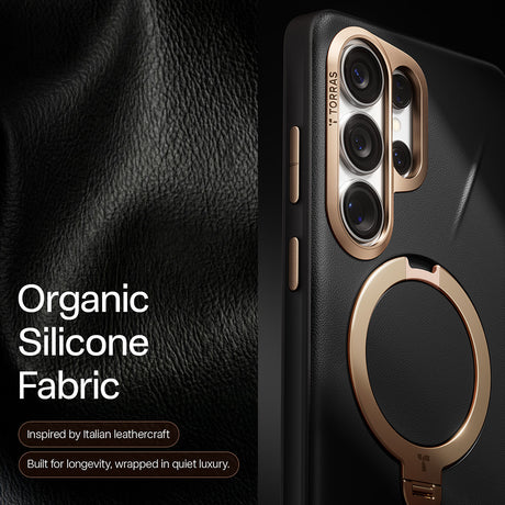 Husa de protectie Torras QPRO Leather compatibil cu Samsung Galaxy S26 Ultra, Negru